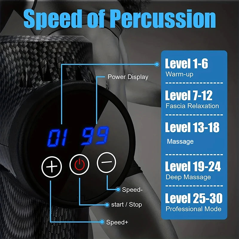 MassGun Pro 30 – Deep Tissue Percussion Massager